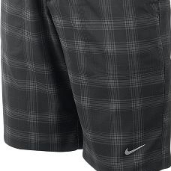Nike GOLF boys Stay Cool stay Dri Shorts Checked Grey sz L - Picture 5 of 5